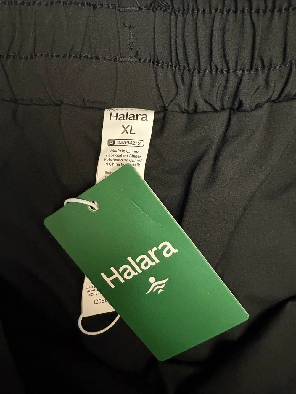 HALARA Black Women's Athletic Drawstring Shorts